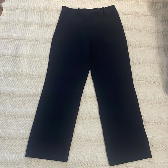 Ann Taylor dress pants belt loops high waisted flare navy blue women’s size 6 - Picture 1 of 8